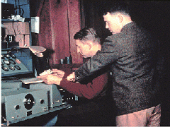 Hewlett and Packard in the Palo Alto garage